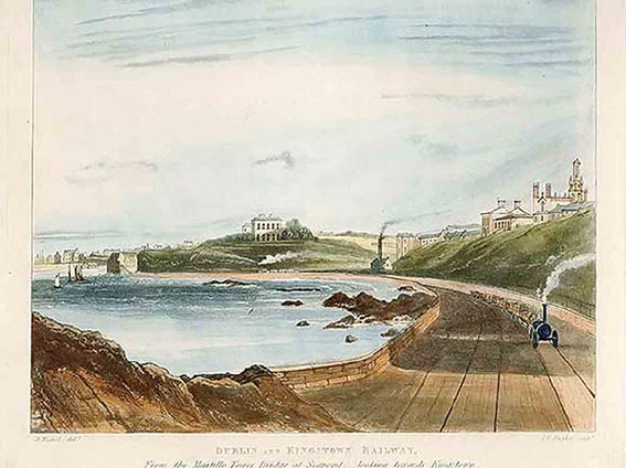 The Dublin and Kingstown Railway at Monkstown, 1834